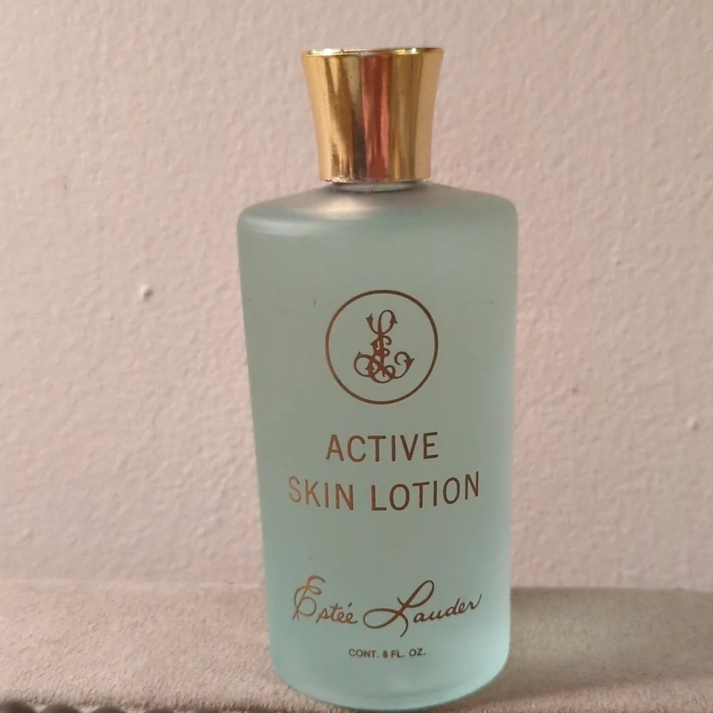 Vintage New Estee Lauder‎ Active Skin Lotion Tonic Conditioner Glass Bottle 8oz